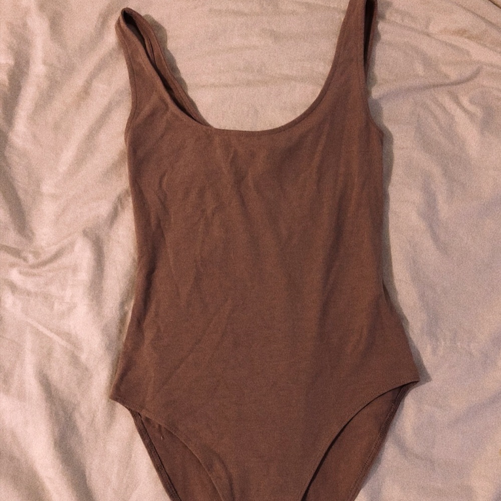 forever 21 cream bodysuit